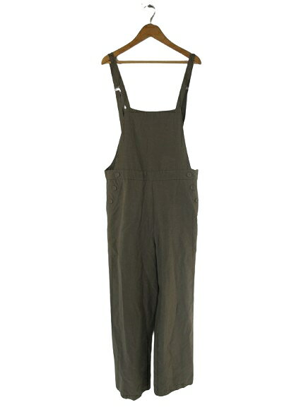 【中古】アーバンリサーチ サニーレーベル URBAN RESEARCH Sonny Label サロペット オーバーオール 無地 サイズ38 カーキ QQQ レディース 【ベクトル 古着】 251002
