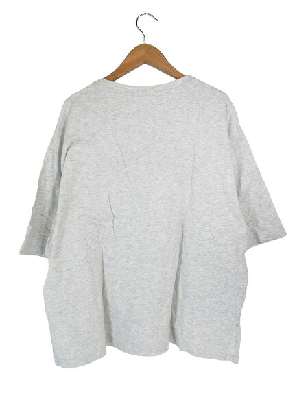 【中古】アズノウアズ as know as plus Tシャツ クルーネック 半袖 刺繍 プリント キャラ サイズF グレー QQQ レディース 【ベクトル 古着】 251023