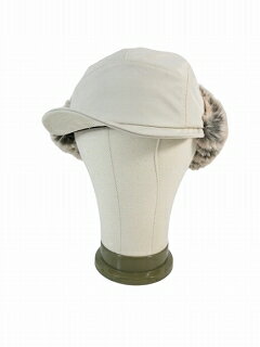 【中古】ジーユー GU フライト キャップ 帽子 ファー ベルト 無地 アイボリー QQQ メンズ レディース 【ベクトル 古着】 251121