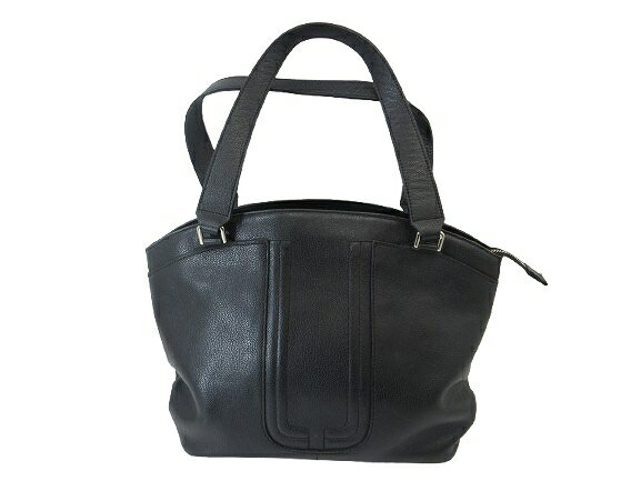 Other - 【中古】ユーバイウンガロ U by ungaro ハンド バッグ レザー調 無地 ブラック QQQ レディース 【ベクトル 古着】 260404