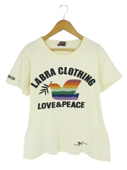 ラブラドールレトリバー Labrador Retriever Tシャツ 半袖 丸首 プリント ロゴ イエロー 系 QQQ レディース  260430