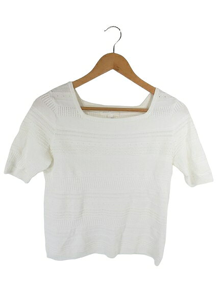 【中古】ジルスチュアート JILL STUART プルオーバー ニット シャツ 半袖 スクエアネック 伸縮 リブ ボーダー ホワイト サイズ F QQQ レディース 【ベクトル 古着】 260620ブランドジルスチュアート JILL STUART表記サイズFR実寸サイズ肩幅：32cm　身幅：40cm　着丈：25cm　袖丈：42cm　　素材レーヨン/80% ポリエステル/20% 色ホワイト ※色に関してはこの商品の出品者の主観で判断しておりますので、カタログや正規の言い回しとは異なる場合がございます。状態若干の使用感はございますが、目立った汚れやダメージもなく、比較的状態の良い商品です。商品のお問い合わせの回答を休止しております。＊各商品ページの商品詳細等をご確認の上ご購入ください。【中古】ジルスチュアート JILL STUART プルオーバー ニット シャツ 半袖 スクエアネック 伸縮 リブ ボーダー ホワイト サイズ F QQQ レディース 【ベクトル 古着】 260620状態ランク　”AB”詳細については、下記および「状態ランクについて」ページをご覧ください。未使用・新品の商品ほぼ新品同様の商品使用感が少なく、かなり状態の良い商品使用感はあるが、傷や汚れの少ない商品使用感の他、傷や汚れが見られる商品かなり大きな傷みがある難あり商品※S〜CランクはUSED品となりますので、使用感をご理解の上でご入札下さい。状態ランクについてinformationブランドジルスチュアート JILL STUART表記サイズFR実寸サイズ肩幅：32cm　身幅：40cm　着丈：25cm　袖丈：42cm　　素材レーヨン/80% ポリエステル/20% 色ホワイト ※色に関してはこの商品の出品者の主観で判断しておりますので、カタログや正規の言い回しとは異なる場合がございます。状態若干の使用感はございますが、目立った汚れやダメージもなく、比較的状態の良い商品です。商品のお問い合わせの回答を休止しております。＊各商品ページの商品詳細等をご確認の上ご購入ください。本商品は一点物です他サイトや店舗にて販売している商品です。多少のお時間差にて欠品になることもございます。予めご了承頂ますようお願い致します。ベクトル・サイズガイドはこちらこの商品と同じブランドの商品を見る