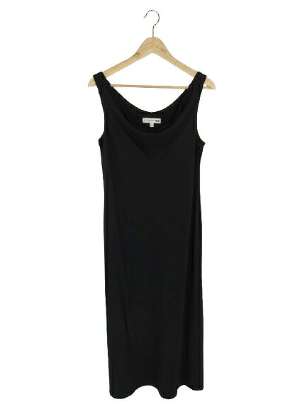 ユニクロ UNIQLO × イネスドラフレサンジュ INES DE LA FRESSANGE ワンピース マキシ丈 ノースリーブ 無地 ブラック サイズL QQQ レディース  260620