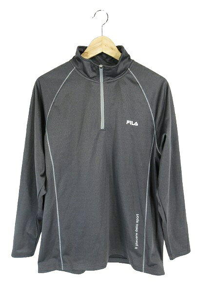 【中古】フィラ FILA プルオーバー トップス Tシャツ ハーフジップ 長袖 スポーツ ウェア ロゴ ワンポイント サイズXL QQQ メンズ 【ベクトル 古着】 260702ブランドフィラ FILA表記サイズXL実寸サイズ身幅：53cm　着丈：69cm　ゆき丈：83cm　　素材ポリエステル/100%色グレー ※色に関してはこの商品の出品者の主観で判断しておりますので、カタログや正規の言い回しとは異なる場合がございます。状態若干の使用感はございますが、目立った汚れやダメージもなく、比較的状態の良い商品です。商品のお問い合わせの回答を休止しております。＊各商品ページの商品詳細等をご確認の上ご購入ください。【中古】フィラ FILA プルオーバー トップス Tシャツ ハーフジップ 長袖 スポーツ ウェア ロゴ ワンポイント サイズXL QQQ メンズ 【ベクトル 古着】 260702状態ランク　”AB”詳細については、下記および「状態ランクについて」ページをご覧ください。未使用・新品の商品ほぼ新品同様の商品使用感が少なく、かなり状態の良い商品使用感はあるが、傷や汚れの少ない商品使用感の他、傷や汚れが見られる商品かなり大きな傷みがある難あり商品※S〜CランクはUSED品となりますので、使用感をご理解の上でご入札下さい。状態ランクについてinformationブランドフィラ FILA表記サイズXL実寸サイズ身幅：53cm　着丈：69cm　ゆき丈：83cm　　素材ポリエステル/100%色グレー ※色に関してはこの商品の出品者の主観で判断しておりますので、カタログや正規の言い回しとは異なる場合がございます。状態若干の使用感はございますが、目立った汚れやダメージもなく、比較的状態の良い商品です。商品のお問い合わせの回答を休止しております。＊各商品ページの商品詳細等をご確認の上ご購入ください。本商品は一点物です他サイトや店舗にて販売している商品です。多少のお時間差にて欠品になることもございます。予めご了承頂ますようお願い致します。ベクトル・サイズガイドはこちらこの商品と同じブランドの商品を見る