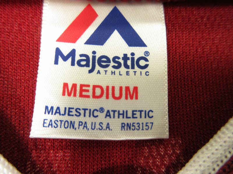ブランド古着の買取販売ベクトルの【中古】マジェスティック MAJESTIC 楽天 応援 ユニフォーム シャツ サイズ M ボルドー QQQ メンズ レディース 【ベクトル 古着】 260719｜アングル3