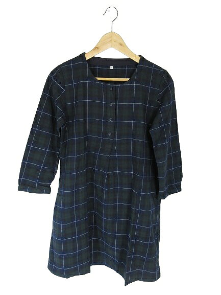 【中古】無印良品 良品計画 チュニック ワンピース 七分袖 ポケット チェック ネイビー カーキ サイズS QQQ レディース 【ベクトル 古着】 260803ブランド無印良品 良品計画表記サイズS実寸サイズ肩幅：36cm　身幅：45cm　袖丈：46cm　総丈：84cm　　素材綿/100%色ネイビー、カーキ ※色に関してはこの商品の出品者の主観で判断しておりますので、カタログや正規の言い回しとは異なる場合がございます。状態若干の使用感はございますが、目立った汚れやダメージもなく、比較的状態の良い商品です。商品のお問い合わせの回答を休止しております。＊各商品ページの商品詳細等をご確認の上ご購入ください。【中古】無印良品 良品計画 チュニック ワンピース 七分袖 ポケット チェック ネイビー カーキ サイズS QQQ レディース 【ベクトル 古着】 260803状態ランク　”AB”詳細については、下記および「状態ランクについて」ページをご覧ください。未使用・新品の商品ほぼ新品同様の商品使用感が少なく、かなり状態の良い商品使用感はあるが、傷や汚れの少ない商品使用感の他、傷や汚れが見られる商品かなり大きな傷みがある難あり商品※S〜CランクはUSED品となりますので、使用感をご理解の上でご入札下さい。状態ランクについてinformationブランド無印良品 良品計画表記サイズS実寸サイズ肩幅：36cm　身幅：45cm　袖丈：46cm　総丈：84cm　　素材綿/100%色ネイビー、カーキ ※色に関してはこの商品の出品者の主観で判断しておりますので、カタログや正規の言い回しとは異なる場合がございます。状態若干の使用感はございますが、目立った汚れやダメージもなく、比較的状態の良い商品です。商品のお問い合わせの回答を休止しております。＊各商品ページの商品詳細等をご確認の上ご購入ください。本商品は一点物です他サイトや店舗にて販売している商品です。多少のお時間差にて欠品になることもございます。予めご了承頂ますようお願い致します。ベクトル・サイズガイドはこちらこの商品と同じブランドの商品を見る
