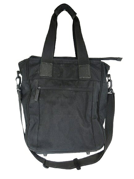 【中古】ユニクロ UNIQLO トート バッグ ショルダー 2way 無地 ブラック QQQ メンズ 【ベクトル 古着】 260824