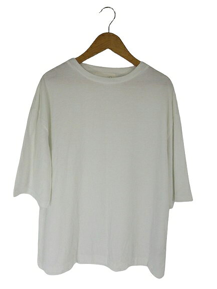【中古】n'OrLABEL ノアールレーベル Tシャツ カットソー 半袖 無地 ホワイト 1サイズ QQQ レディース 【ベクトル 古着】 260828