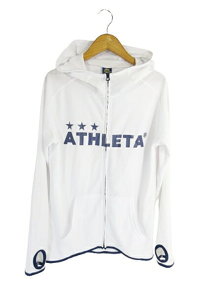 【中古】アスレタ ATHLETA × ギャラリー2 GALLERY?2 パーカー ジャケット 長袖 スポーツ サッカー ウェア プリント サイズS QQQ メンズ レディース 【ベクトル 古着】 260905表記サイズS実寸サイズ身幅：41cm　着丈：63cm　ゆき丈：77cm　　素材ポリエステル/100%色ホワイト ※色に関してはこの商品の出品者の主観で判断しておりますので、カタログや正規の言い回しとは異なる場合がございます。状態袖部分に僅かな汚れが見られます。商品のお問い合わせの回答を休止しております。＊各商品ページの商品詳細等をご確認の上ご購入ください。【中古】アスレタ ATHLETA × ギャラリー2 GALLERY?2 パーカー ジャケット 長袖 スポーツ サッカー ウェア プリント サイズS QQQ メンズ レディース 【ベクトル 古着】 260905状態ランク　”B”詳細については、下記および「状態ランクについて」ページをご覧ください。未使用・新品の商品ほぼ新品同様の商品使用感が少なく、かなり状態の良い商品使用感はあるが、傷や汚れの少ない商品使用感の他、傷や汚れが見られる商品かなり大きな傷みがある難あり商品※S〜CランクはUSED品となりますので、使用感をご理解の上でご入札下さい。状態ランクについてinformation表記サイズS実寸サイズ身幅：41cm　着丈：63cm　ゆき丈：77cm　　素材ポリエステル/100%色ホワイト ※色に関してはこの商品の出品者の主観で判断しておりますので、カタログや正規の言い回しとは異なる場合がございます。状態袖部分に僅かな汚れが見られます。商品のお問い合わせの回答を休止しております。＊各商品ページの商品詳細等をご確認の上ご購入ください。本商品は一点物です他サイトや店舗にて販売している商品です。多少のお時間差にて欠品になることもございます。予めご了承頂ますようお願い致します。ベクトル・サイズガイドはこちらこの商品と同じブランドの商品を見る