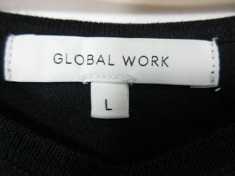 【中古】グローバルワーク GLOBAL WORK ニット カットソー 半袖 無地 サイズ L ネイビー QQQ レディース 【ベクトル 古着】 261004 auc-vector-21309942 ブランド古着の買取販売ベクトル サンプル画像3