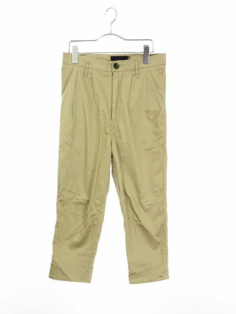 【中古】アンドエー and A パンツ クロップド 2タック 36 ベージュ /ts レディース 【ベクトル 古着】 180221 ブランド古着ベクトルプレミアム店