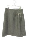 【中古】グリーンゲイト Green Gate united arrows green label relaxing スカート ひざ丈 リボン ウール M グレー /mi レディース 【ベクトル 古着】 180226 ブランド古着ベクトルプレミアム店