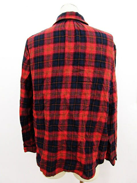 【中古】メルローズ MELROSE CLAIRE カットソー チェック スキッパー 長袖 赤 レッド レディース 【ベクトル 古着】 170318 ブランド古着ベクトルプレミアム店 auc-vector-20745397 ブランド古着の買取販売ベクトル サンプル画像3