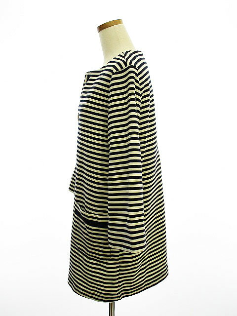 【中古】ロペピクニック ROPE Picnic ジャケット ハーフ ボーダー ノーカラー 38 紺 ネイビー レディース 【ベクトル 古着】 170320 ブランド古着ベクトルプレミアム店 auc-vector-20745801 ブランド古着の買取販売ベクトル サンプル画像2