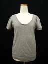 【中古】チャオパニック CIAOPANIC カットソー Tシャツ 半袖 F グレー レディース 【ベクトル 古着】 170414 ブランド古着ベクトルプレミアム店(4)