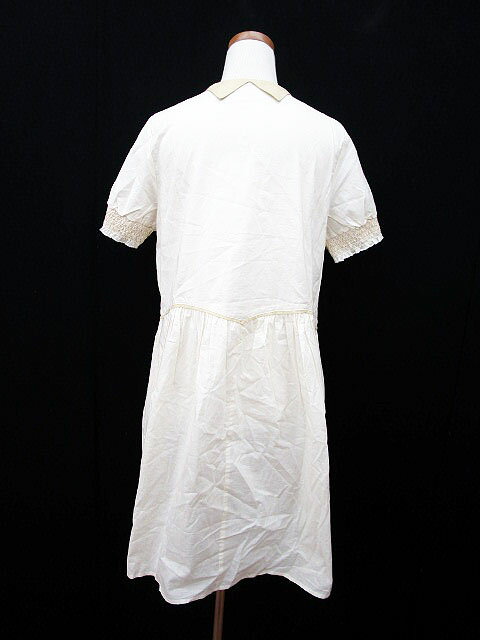 【中古】未使用品 フィルヴィー pilvee ワンピース ひざ丈 半袖 M 白 ホワイト 【ベクトル 古着】 170417 ブランド古着ベクトルプレミアム店