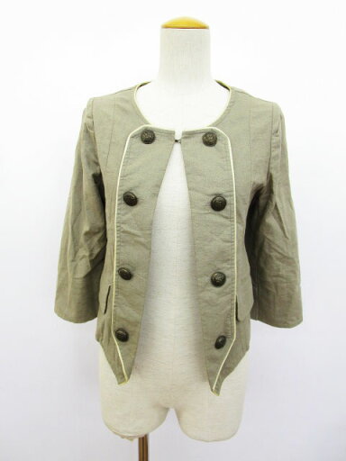 【中古】セシルマクビー CECIL McBEE ジャケット 羽織 ノーカラー 麻 リネン F 茶 ブラウン レディース 【ベクトル 古着】 170418 ブランド古着ベクトルプレミアム店 【中古】セシルマクビー CECIL McBEE ジャケット 羽織 ノーカラー 麻 リネン F 茶 ブラウン レディース 【ベクトル 古着】 170418 ブランド古着ベクトルプレミアム店