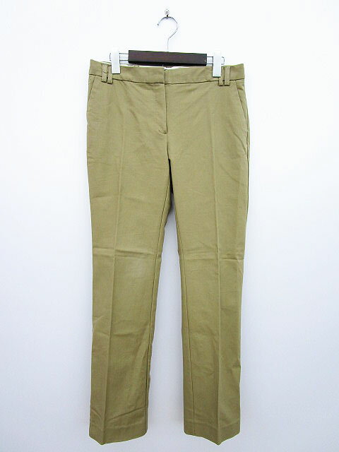 【中古】マンゴ MANGO Suit パンツ スラックス ノータック コットン 38 ベージュ レディース 【ベクトル 古着】 170425 ブランド古着ベクトルプレミアム店