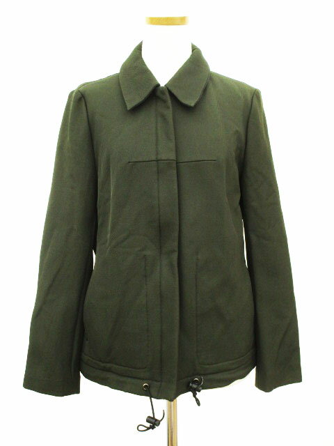 【中古】アバハウス ドゥヴィネット abahouse devinette ジャケット ステンカラー ウール混 緑 グリーン /tm レディース 【ベクトル 古着】 180210 ブランド古着ベクトルプレミアム店