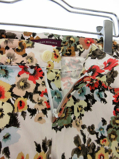 【中古】アーバンリサーチ URBAN RESEARCH パンツ スキニー 花柄 S オレンジ ベージュ /ew レディース 【ベクトル 古着】 180223 ブランド古着ベクトルプレミアム店