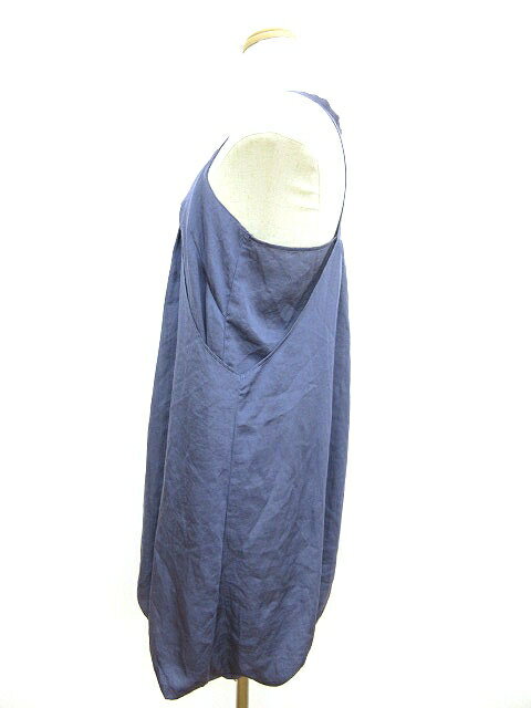 【中古】シップス SHIPS ワンピース ひざ丈 バルーン ノースリーブ タック 青 ブルー /yo レディース 【ベクトル 古着】 180228 ブランド古着ベクトルプレミアム店