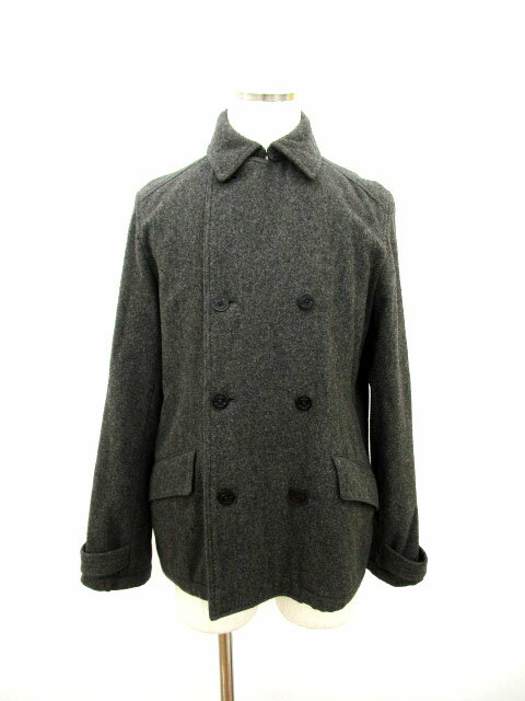 【中古】アーバンリサーチ URBAN RESEARCH コート ピーコート ハーフ 2WAY ウール 38 グレー /ms メンズ 【ベクトル 古着】 171221 ブランド古着ベクトルプレミアム店