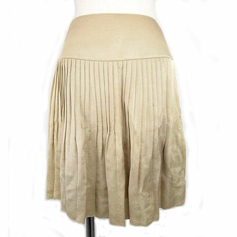 【中古】ボールジー BALLSEY トゥモローランド スカート ミニスカート プリーツ ベージュ 36 レディース 【ベクトル 古着】 210310