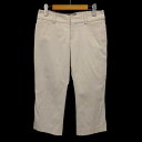 【中古】インディヴィ INDIVI パンツ 七分丈 コットン混 ベージュ 38 ストレッチ レディース 【ベクトル 古着】 180824 ベクトル店(4)