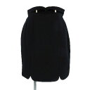 【中古】クイーンズコート QUEENS COURT スカート ひざ丈 ウール ブラック 黒 1 レディース 【ベクトル 古着】 181017 ベクトル店