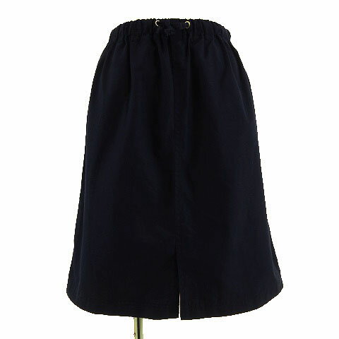 【中古】チャオパニック CIAOPANIC スカート ひざ丈 ナイロン系 コットン混 ネイビー 紺 F レディース 【ベクトル 古着】 190317 ブランド古着ベクトルプレミアム店