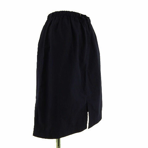 【中古】チャオパニック CIAOPANIC スカート ひざ丈 ナイロン系 コットン混 ネイビー 紺 F レディース 【ベクトル 古着】 190317 ブランド古着ベクトルプレミアム店