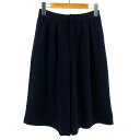 【中古】 LAUTREAMONT Droile パンツ ガウチョパンツ シャドーストライプ 紺 【ベクトル 古着】 190503