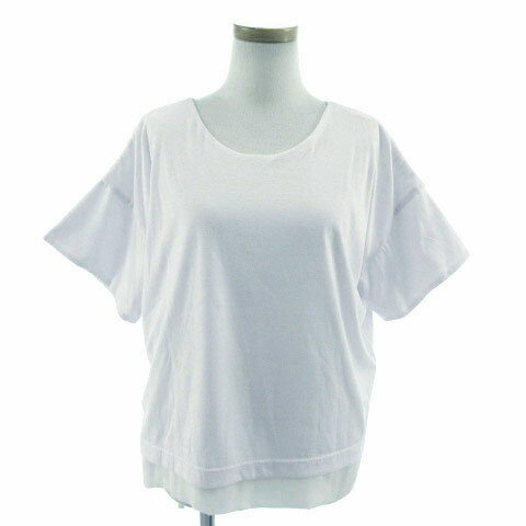 【中古】 アーバンリサーチ URBAN RESEARCH カットソー 半袖 レイヤード 白 One レディース 【ベクトル 古着】 190609