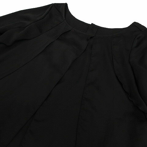 【中古】 エマジェイムス EMMAJAMES チュニック 七分袖 ブラック 黒 9R レディース 【ベクトル 古着】 190623