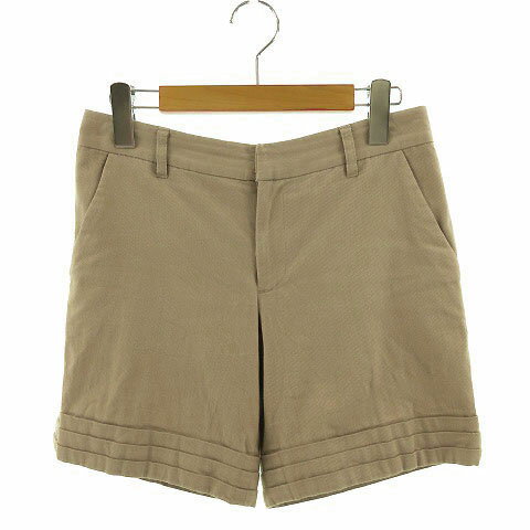 Cropped Pants - 【中古】ナチュラルビューティーベーシック NATURAL BEAUTY BASIC パンツ ショートパンツ コットン混 ベージュ S レディース 【ベクトル 古着】 190701 ベクトルプレミアム店