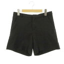 【中古】ルージュヴィフ Rouge vif パンツ ショートパンツ 総柄 コットン混 黒 ブラック 38 レディース 【ベクトル 古着】 190712 ベクトルプレミアム店