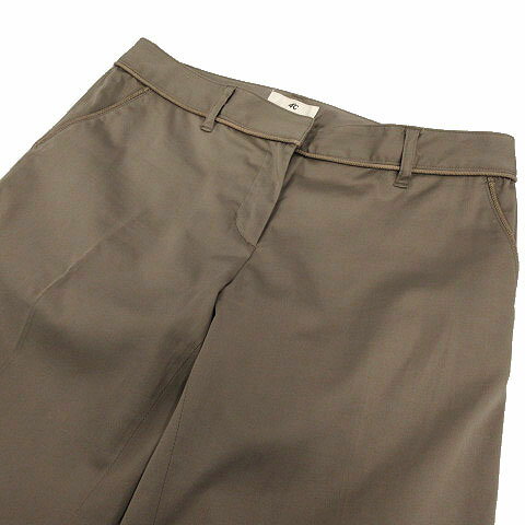 【中古】ヨンドシー 4℃ パンツ スラックス ストレッチ 切替 コットン混 日本製 ブラウン 茶 38 レディース 【ベクトル 古着】 190822 ベクトルプレミアム店