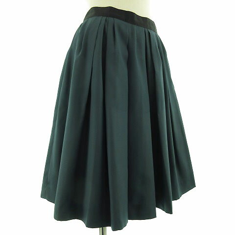 【中古】アイボリーコート ivory court スカート ミディ丈 フレアー グリーン 緑 38 レディース 【ベクトル 古着】 190925 ベクトルプレミアム店
