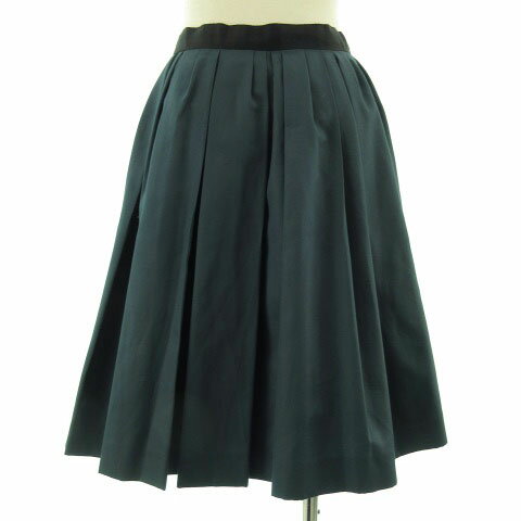 【中古】アイボリーコート ivory court スカート ミディ丈 フレアー グリーン 緑 38 レディース 【ベクトル 古着】 190925 ベクトルプレミアム店