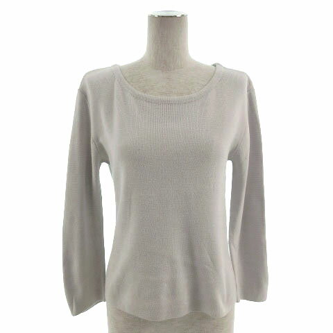 【中古】ジャスグリッティー JUSGLITTY ニット 七分袖 グレー系 2 レディース 【ベクトル 古着】 20072..