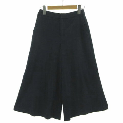 【中古】エムプルミエ M-Premier パンツ ワイドパンツ シャンブレー ストレッチ 日本製 ネイビー 紺 34 レディース 【ベクトル 古着】 240802 【中古】エムプルミエ M-Premier パンツ ワイドパンツ シャンブレー ストレッチ 日本製 ネイビー 紺 34 レディース 【ベクトル 古着】 240802