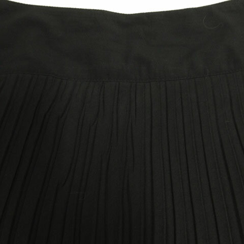 【中古】コムサイズム COMME CA ISM スカート ミディ丈 フレアー プリーツ ブラック 黒 M レディース 【ベクトル 古着】 201116 ベクトルプレミアム店