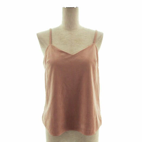 【中古】スナイデル snidel カットソー キャミ スエード調 ストレッチ ピンクベー...