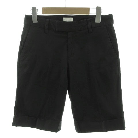 【中古】ロペピクニック ROPE Picnic パンツ ハーフパンツ 裾ダブル ストレッチ コットン混 ブラック 黒 38 レディース 【ベクトル 古着】 240313 auc-vector-19709491 ブランド古着の買取販売ベクトル パッケージ画像