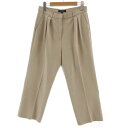 【中古】デミルクス ビームス Demi-Luxe BEAMS パンツ スラックス シンプル ポケット ジップフライ ベージュ 38 レディース 【ベクトル 古着】 210914(4)