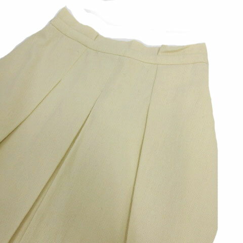 【中古】ロディスポット LODISPOTTO スカート フレア タック ひざ丈 シンプル ウール混 アイボリー 1 レディース 【ベクトル 古着】 211013