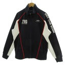 【中古】ティゴラ TIGORA ジャケット ジャージ スタンドカラー 配色 ネイビー 紺 ホワイト 白 レッド 赤 S メンズ 【ベクトル 古着】 220318