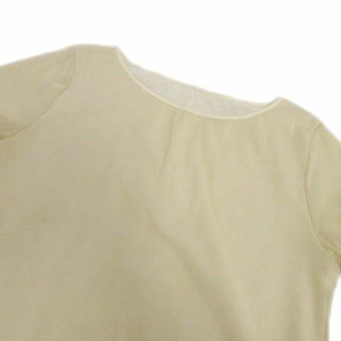 【中古】ロイスクレヨン Lois CRAYON カットソー 半袖 シースルー 日本製 アイボリー M レディース 【ベクトル 古着】 220628
