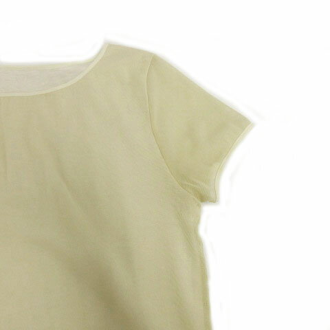 【中古】ロイスクレヨン Lois CRAYON カットソー 半袖 シースルー 日本製 アイボリー M レディース 【ベクトル 古着】 220628