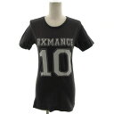【中古】ロマンス RXMANCE Tシャツ 半袖 ナンバリング プリント チャコールグレー XS レディース 【ベクトル 古着】 220208(4)